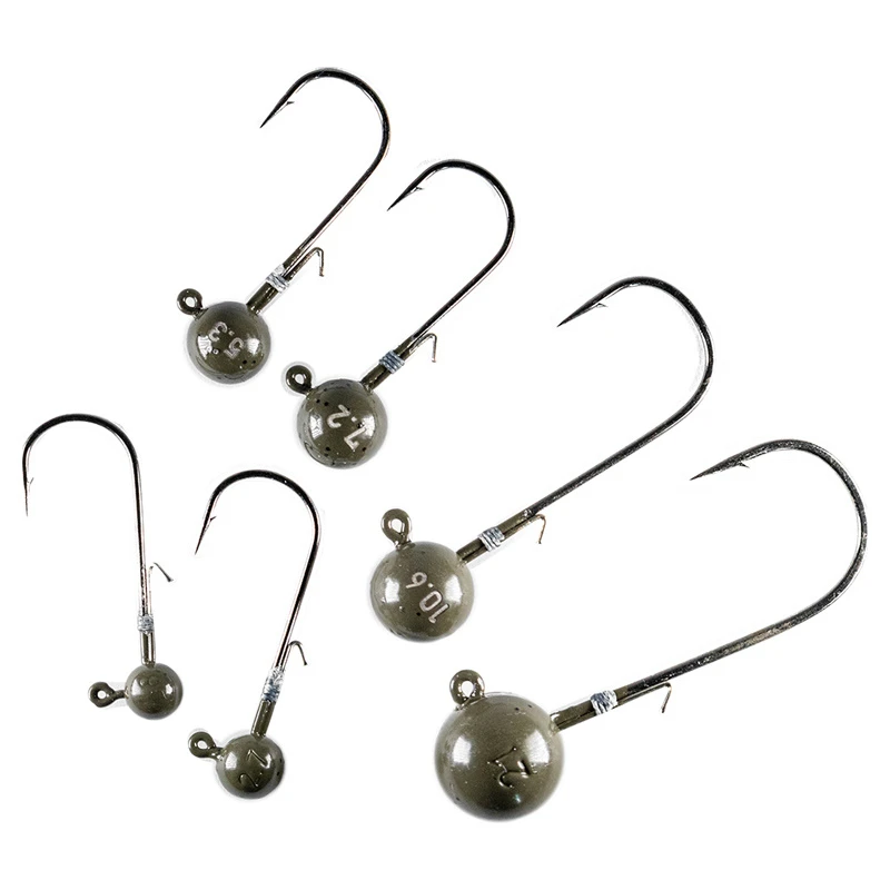 LMAB Tungsten Round Jig Green Pumpkin 2 LMAB Tungsten Round Jig Green Pumpkin - Afbeelding 2