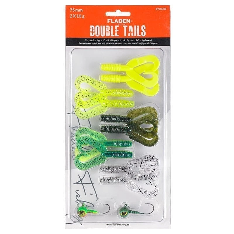 Fladen Jig Assortment Double Tails 75mm 1 Fladen Jig Assortment Double Tails 75mm