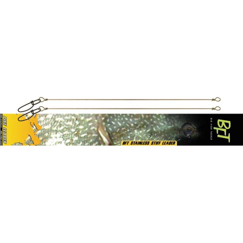 BFT Stiff Jerkbait Leader Stainless 12 - 2-pak 1 BFT Stiff Jerkbait Leader Stainless 12 - 2-pak