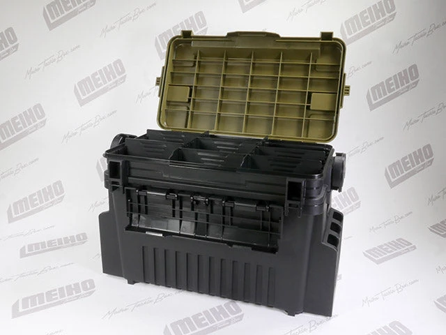 Meiho Versus Tacklebox 434x233x280mm - Green 2 Meiho Versus Tacklebox 434x233x280mm - Green - Afbeelding 2