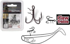 Quantum Claw Treble Hooks -Sportviswinkel 6280006r 2