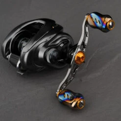 Gomexus Crank Handle W/Titanium Galaxy Knob -Sportviswinkel BS100T22GDX2r 4