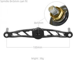 Gomexus Crank Handle Silver/Aurora Knob -Sportviswinkel BS120TN27TCJ1r 5