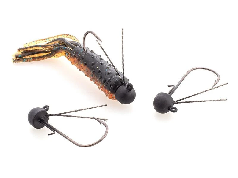 Camo Tungsten Weedless Ned Jig (3pcs) 2 Camo Tungsten Weedless Ned Jig (3pcs) - Afbeelding 2