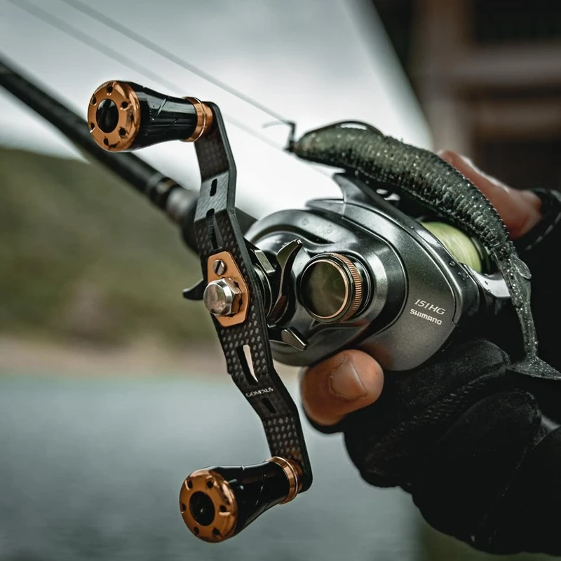 Gomexus 95mm Carbon Swept Handle With 20mm Aluminium Knob 3 Gomexus 95mm Carbon Swept Handle With 20mm Aluminium Knob - Afbeelding 3