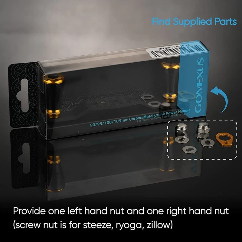 Gomexus 95mm Carbon Swept Handle With 20mm Aluminium Knob 6 Gomexus 95mm Carbon Swept Handle With 20mm Aluminium Knob - Afbeelding 6