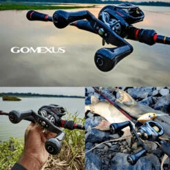 Gomexus 98mm Carbon Swept Handle With 30mm Carbon Knob 15 Gomexus 98mm Carbon Swept Handle With 30mm Carbon Knob -Sportviswinkel DCS98FA30BKBKr 3