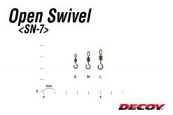 Decoy SN-7 Open Swivel -Sportviswinkel DSN7Lr 7