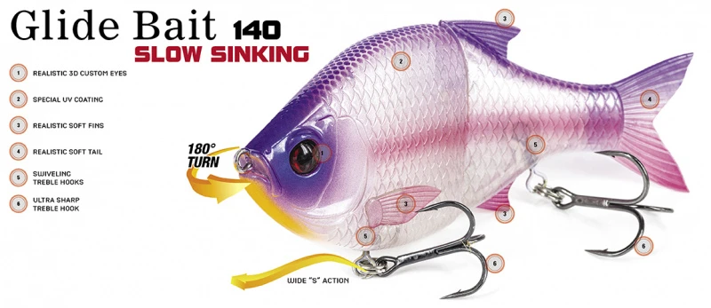 Molix Glide Bait 140 Slow Sinking 2 Molix Glide Bait 140 Slow Sinking - Afbeelding 2