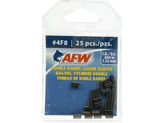 AFW Double Barrel Sleeves, Size #4F8 (1.12 Mm) 25 Pack 1 AFW Double Barrel Sleeves, Size #4F8 (1.12 Mm) 25 Pack