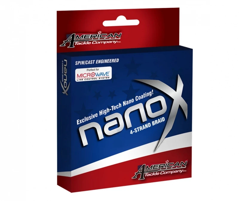 American Tackle Nano X Four Braid Blue 1 American Tackle Nano X Four Braid Blue