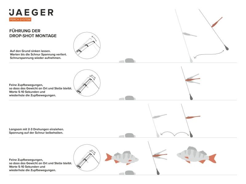 Jaeger Drop-Shot Rig (1 Hook) 5 Jaeger Drop-Shot Rig (1 Hook) - Afbeelding 5