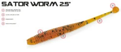 Molix Sator Worm 2,5'', 6,3cm -Sportviswinkel SAW25 01r 2