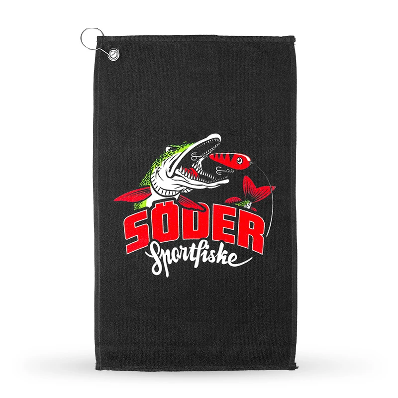 Fiskehandduk Svart - Söder Sportfiske 1 Fiskehandduk Svart - Söder Sportfiske