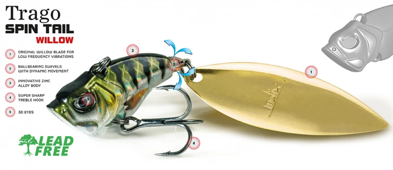 Molix Trago Spin Tail Willow 2 Molix Trago Spin Tail Willow - Afbeelding 2